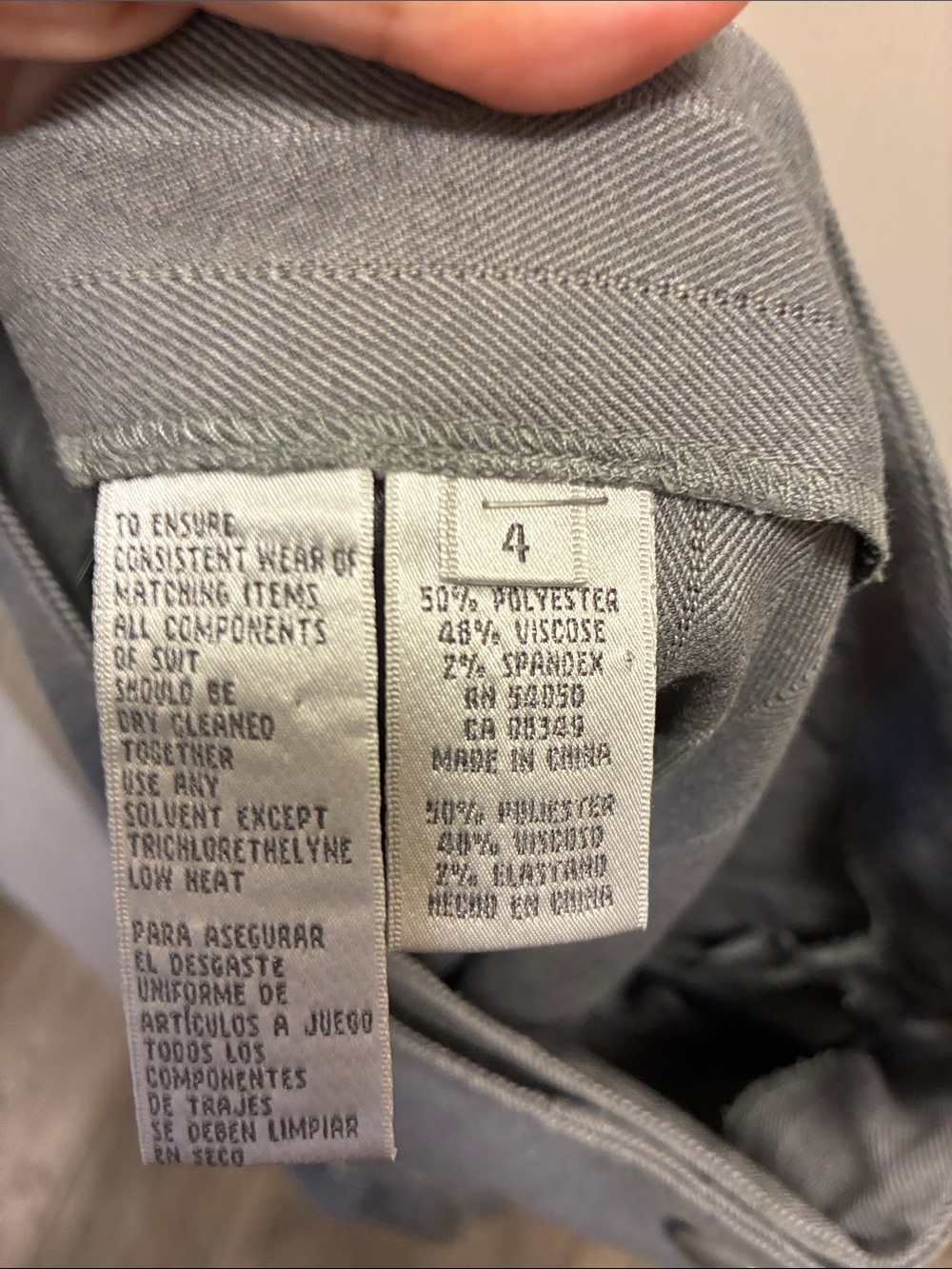 Nine West Gray Pinstripe Blazer and Skirt Suit - Picture 13 of 13